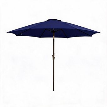 Outdoor Patio Umbrella, Table Umbrella with Push Button Tilt and Crank, Market Umbrella, Waterproof