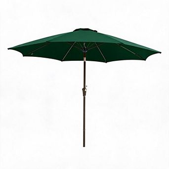 Outdoor Patio Umbrella, Table Umbrella with Push Button Tilt and Crank, Market Umbrella, Waterproof