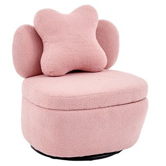 Swivel Accent Chair with Hidden Storage for Living Room Bedroom Small Spaces