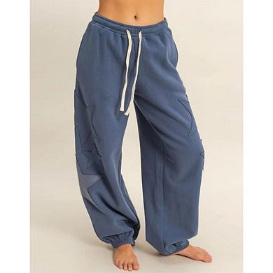 Women's Casual Drawstring Harem Pants Bohemian Baggy Wide Leg Pants