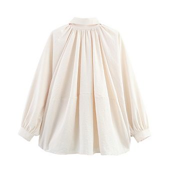 Women's Fashionable Loose Batwing Sleeve Zip Up Bomber Jacket