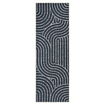 Modern Rainbow Easy Jute Area Rugs, Washable Boho Abstract Natural Contemporary Runners Carpet