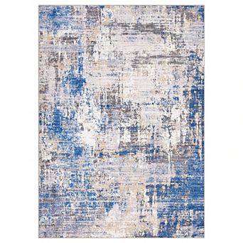 Modern Abstract Area Rugs, Machine Washable Large Soft Non Slip Runner Carpet for Living Room
