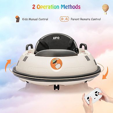 12V Bumper Car 2.2 Mph Max with Remote, Bumping Toy Car WithRemote Control, 360 Degree Spin
