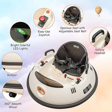 12V Bumper Car 2.2 Mph Max with Remote, Bumping Toy Car WithRemote Control, 360 Degree Spin