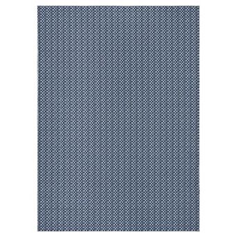 Modern Machine Washable Area Rug, Non-Slip Low Pile Braided Print Carpet for Living Room & Bedroom