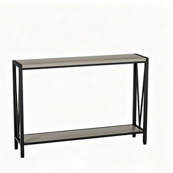 2 tier Narrow Console Sofa Side Table for Entryway Hallway Living Room, Premium Entryway Furniture