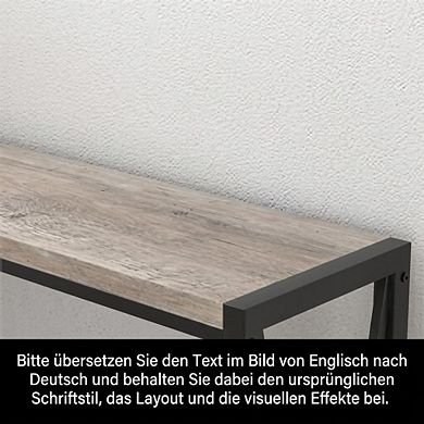 2-Tier Narrow Console Sofa Side Table for Entryway Hallway Living Room, Premium Entryway Furniture