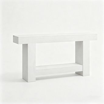 Farmhouse Console Table for Living Room,2 tier Large Sofa Table with Storage, Entryway Entry Table