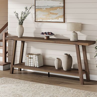 70.87" Extra Long Console Table,Narrow Sofa Table Behind Couch,Farmhouse Entryway Table for Hallway