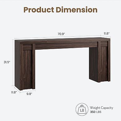 70.9 in Long Entryway Table,Wooden Farmhouse Console Table,Sofa Table Behind Couch Table