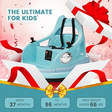 12V Electric Ride On Bumper Car for Toddlers & Kids