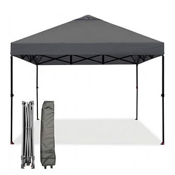 10'x10' Instant Pop-Up Canopy with Vent & Storage Bag, Weather-Resistant Gazebo for Party Event