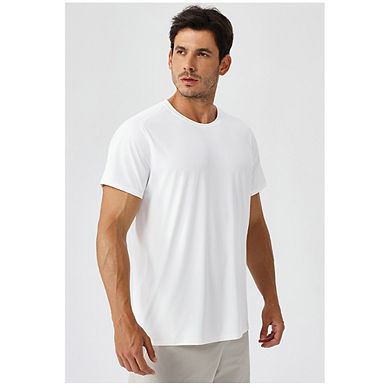Men's Quick Dry Athletic T-Shirt Crew Neck Short Sleeve Workout Gym Running Tee