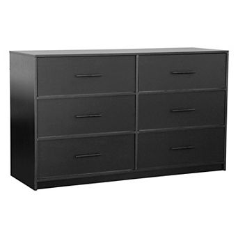 6 Drawer Cabinet With Spacious Fabric Drawers For Household Indoor Storage