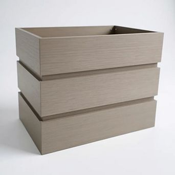 Outdoor Divider Planter Privacy Screen Design Rectangular Composite for Balcony