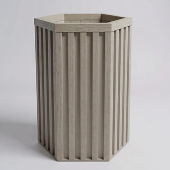 Garden Planter Pot with Reinforced Rim Weatherproof Composite for Outdoor Use