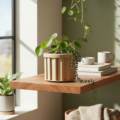 Outdoor Garden Planter with Stackable Design Space Saving Resin for Balcony