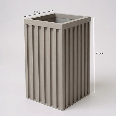 Outdoor Garden Planter Box with Footed Base Durable Composite for Flower Beds