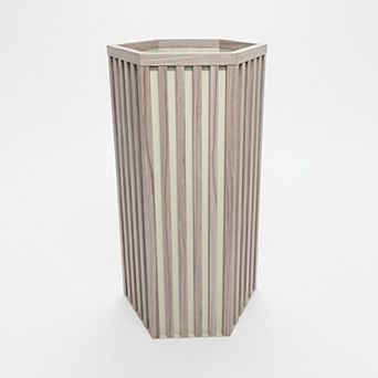 Decorative Planter Box with Integral Drainage Lightweight Resin for Garden Path