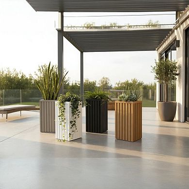Decorative Balcony Planter Railing Compatible Design Resin for Outdoor Spaces