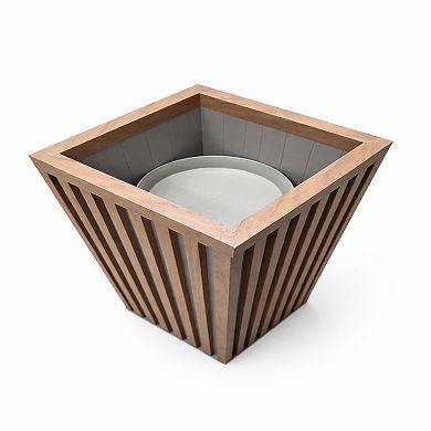 Decorative Balcony Planter Railing Compatible Design Resin for Outdoor Spaces