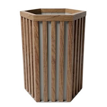 Outdoor Planter Pot with Non Slip Base Thick Walled Resin for Windy Patios