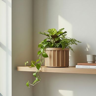 Balcony Planter Box with Easy Grip Handles Lightweight Composite for Railings