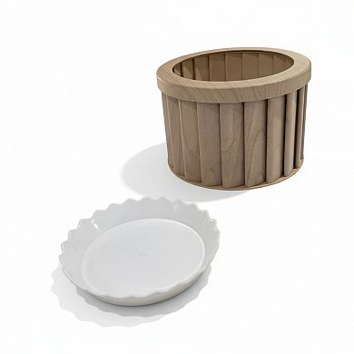 Balcony Planter Box with Easy Grip Handles Lightweight Composite for Railings