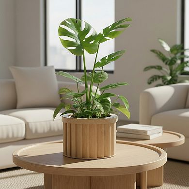 Balcony Planter Box with Easy Grip Handles Lightweight Composite for Railings