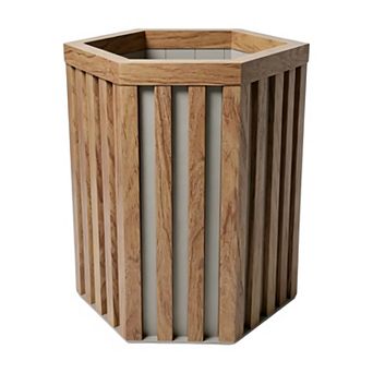 Outdoor Balcony Planter Compact Rectangular Design Resin for Small Spaces