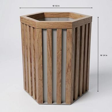 Outdoor Balcony Planter Compact Rectangular Design Resin for Small Spaces