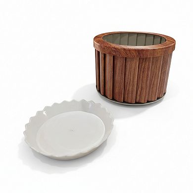 Outdoor Decorative Planter Pot UV Resistant Finish Heavy Duty Resin for Garden