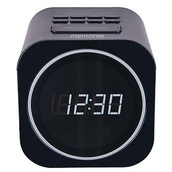 Memorex MX-CR140 Dual Alarm FM Clock Radio with USB Charging