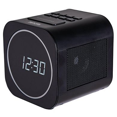 Memorex MX-CR140 Dual Alarm FM Clock Radio with USB Charging