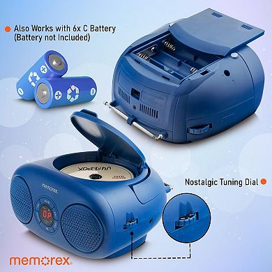 Memorex MX-BCD20 Bluetooth AM/FM CD Player Boombox