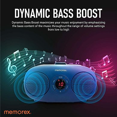 Memorex MX-BCD20 Bluetooth AM/FM CD Player Boombox