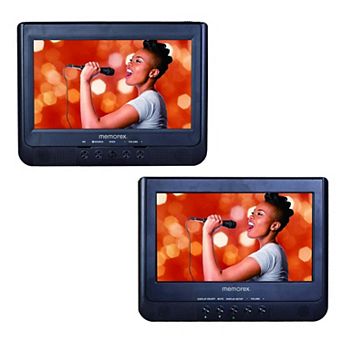 Memorex PDV200 10” Dual Screen Portable DVD Player with Bluetooth