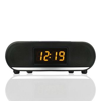 Memorex MX-CR160 Bluetooth FM Clock Radio with USB Charging