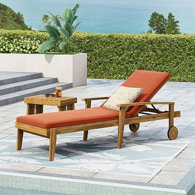 Patio Chaise Lounge Reclining Adjustable Backrest For Backyard Garden