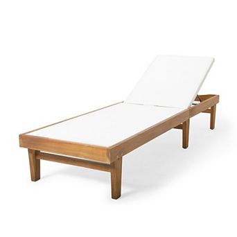 Outdoor Chaise Lounge Breathable Mesh Recliner For Poolside Backyard