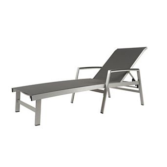 Patio Chaise Lounge Reclining Adjustable Backrest For Backyard Garden
