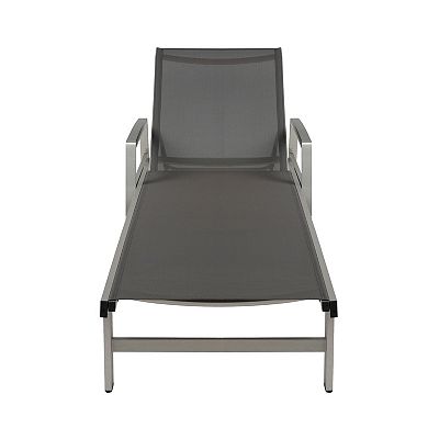 Patio Chaise Lounge Reclining Adjustable Backrest For Backyard Garden