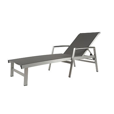 Patio Chaise Lounge Reclining Adjustable Backrest For Backyard Garden