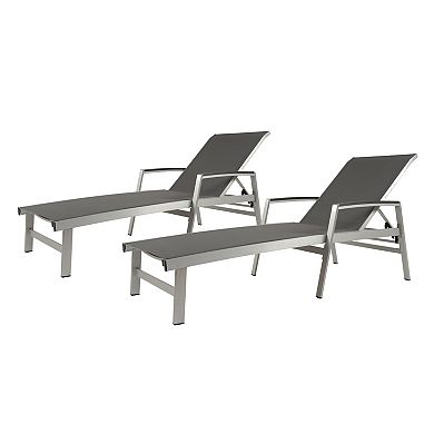 Patio Chaise Lounge Reclining Adjustable Backrest For Backyard Garden