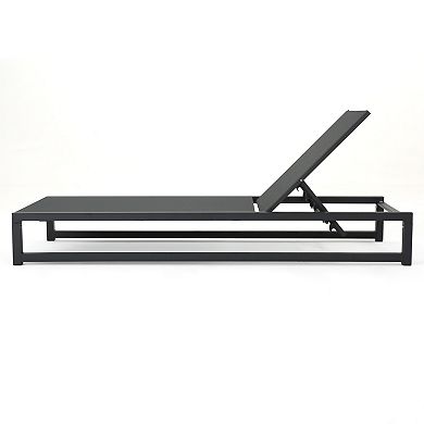 Patio Chaise Lounge Reclining Adjustable Backrest For Backyard Garden