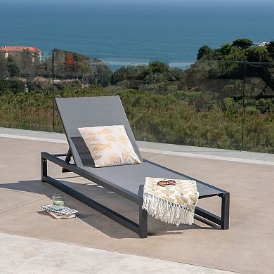 Patio Chaise Lounge Reclining Adjustable Backrest For Backyard Garden