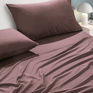 Rose Purple Bed Sheet Set