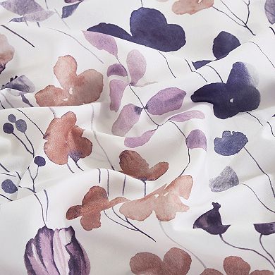 Purple Floral Sheet Set