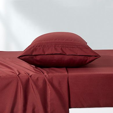 Burgundy Bed Sheet Set